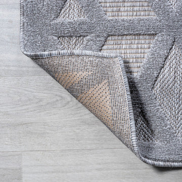 Talaia Neutral Geometric Indoor/outdoor Area Rug